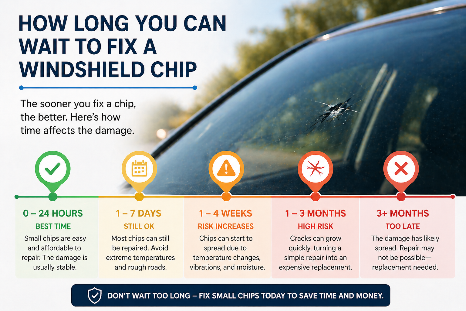 How long to wait to fix a chip